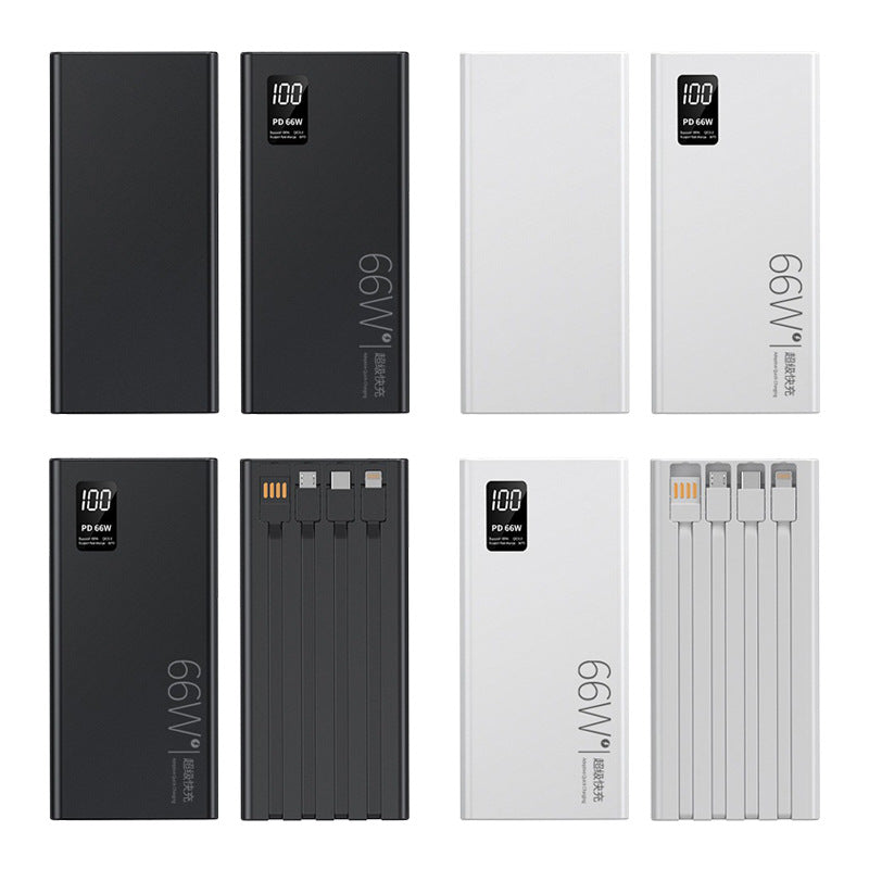 66W Fast Charging Power Bank 20000mAh Portable Charger