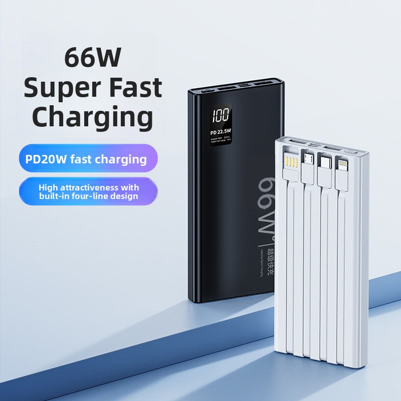 66W Fast Charging Power Bank 20000mAh Portable Charger